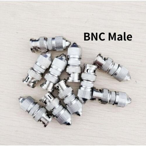 NEW High Quality Product10pcs/20pcs/50pcs/100pcsBNC Male To Cable Connector Adapter Easier Surveillance CCTV Camera Installation