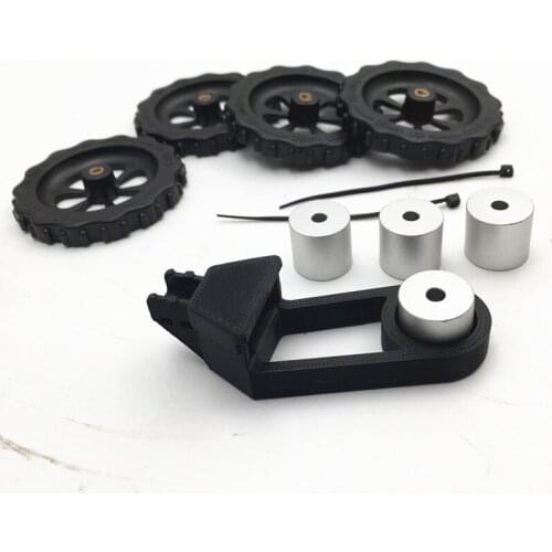 Upgrade Cre CR-10/ cr10S 3d printer solid spacer CR-10 aluminum Solid Bed Mount Strain relief bracket and bed leveling knob