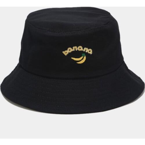 Bucket Cap Summer Time Print Panama Bucket Hat Embroidery Hat Fisherman Hip Hop Fishing Sun Prevent Hat