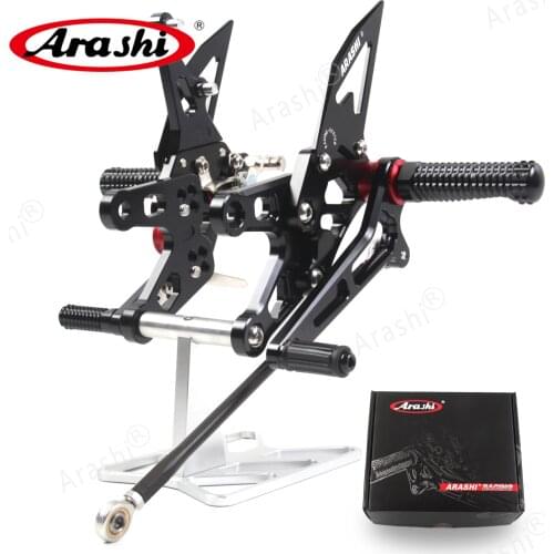 Arashi Motorcycle Rider Footrest For KAWASAKI NINJA ZX10R ZX-10R ZX1000 2006 2007 CNC Foot Pegs Foot Pedals Rest Rearsest