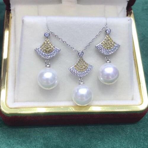 925 Sterling Silver Pendant Earrings Mountings Findings Base Jewelry Set Mounts Settings Parts for Pearls Beads Crystal