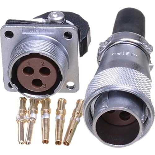 Weipu WS20 TQ+Z Industrial Aviation Plug Socket Connector 2Pin 3Pin 5Pin 7Pin 8Pin Cold Crimping Solderless Quick Connection