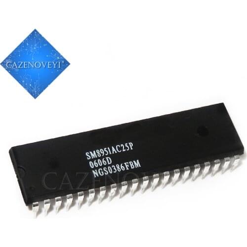 1pcs/lot SM8951AC25PP SM8951AC25P SM8951A DIP-40 In Stock