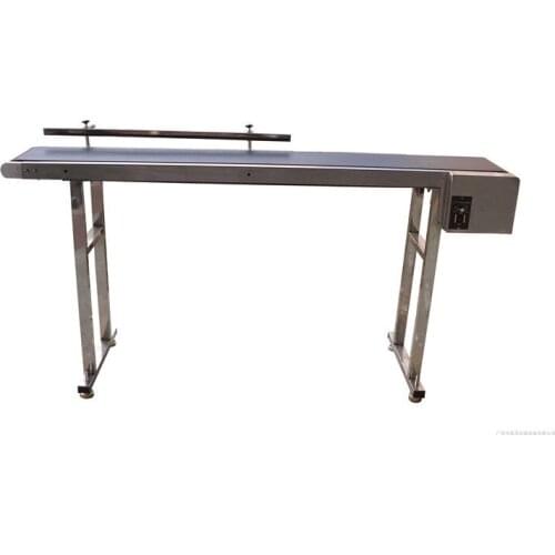 1PC SYB-01 Band Carrier Belt Conveyor For Bottles Food Products 1m-2m Customized Moving Belt Rotating Table 220V