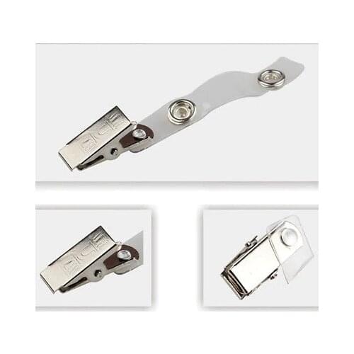 10pcs ID Card Badge Lanyard Key Card Holder Metal Badge Name Tag Lanyard Clip