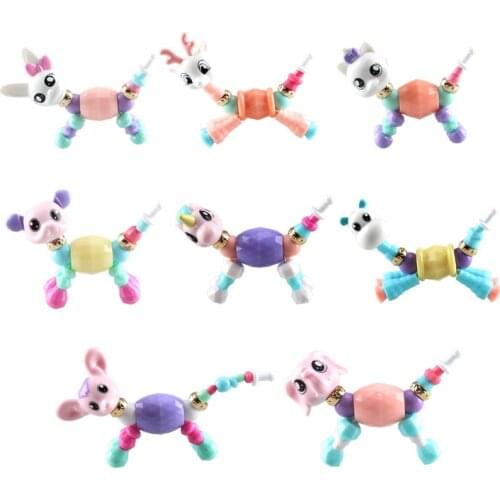 2020 Cute design Children diy Toys Bracelet for Kids twisty Magical Animal Bracelet for Girls Toys Party Bracelet for X-mas Gift