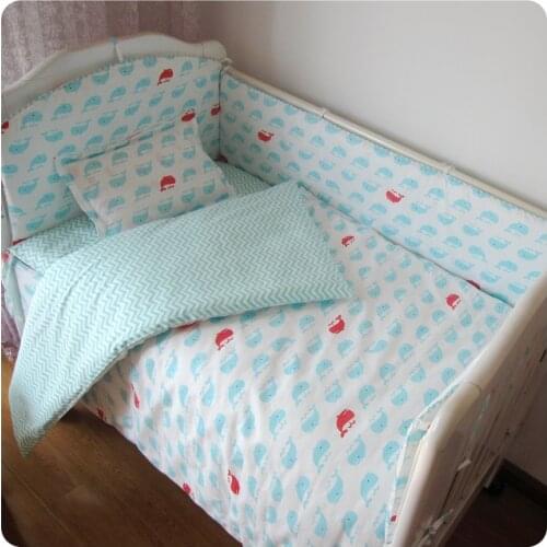 9PCS Whole Set Cartoon Baby bedding bed sheets bed around бортики в кроватку bedding bumper sets,4bumper/sheet/pillow/duvet