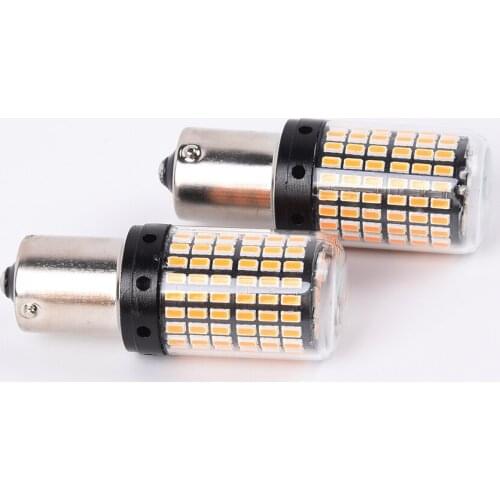 3000K Accessory 12V 1156 SMD PY21W Canbus Amber LED Car Lamps 3400LM 18W Pratical High Quality Hot 2018 Durable