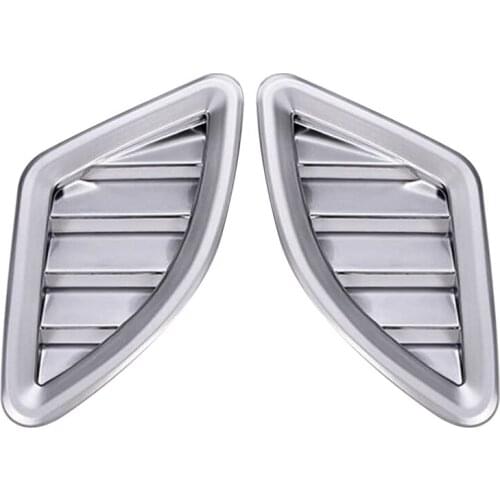 Car ABS Matte Chrome Dashboard Air Conditioning Vent Cover Trim Accessories for -BMW X1 F48 2016 2017 2018-2020