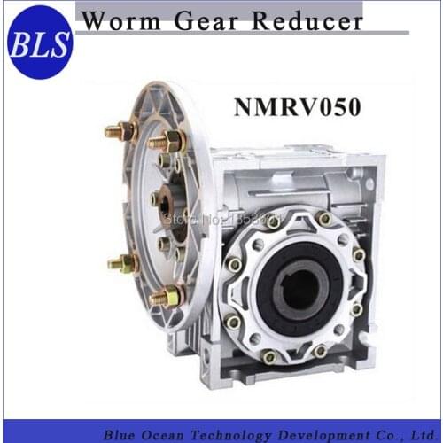 Worm Gear Reducer NMRV025 Worm Gearbox 7.5 - 60 :1 for 9mm Input Shaft and Output 11mm
