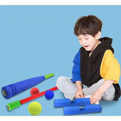 Kids Baseball Set Toy T-Ball T-Ball Plaything Toy T-Ball Training Set Activity Fitness Safety Sports For Children Training Set