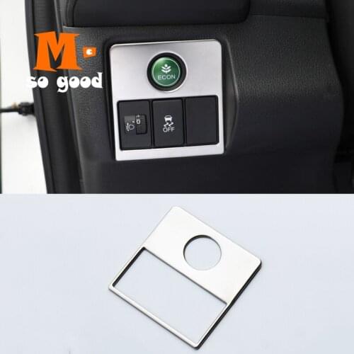 For Honda HRV HR-V Vezel Stainless Steel 2014/15/16/17/18 Car Headlamps Adjustment Switch Panel Cover Trim Accessories Sticker