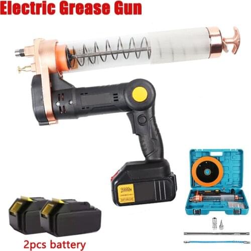 600cc Electric Grease Gun Cordless 18V Lithium Battery High Voltage Grease Gun Charging Wireless Portable Excavator Power Tool