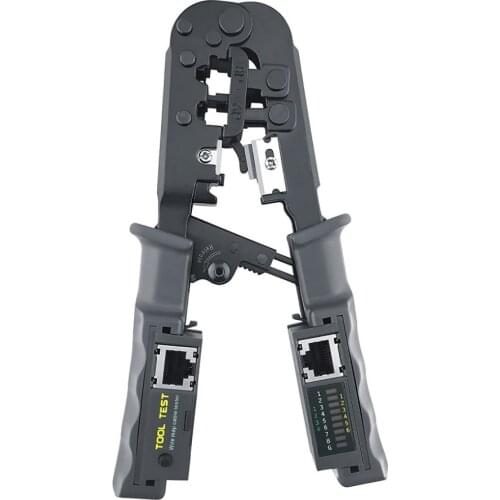 Ethernet Cable 6P 8P Crystal Head Press Plier Crimping Tool Testing Function Cable Wire Crimper Cord Alicate