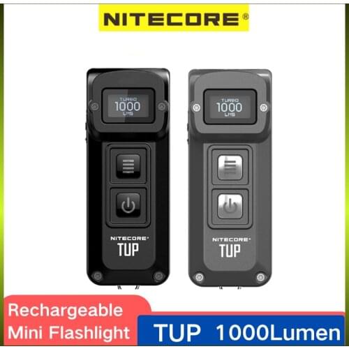 NITECORE TUP Flashlight 1000 Lumens USB Rechargeable Multi-capable OLED display Built-in 1200mAh Battery High Power Flashlight