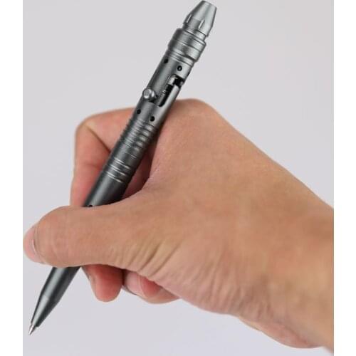 H1123 Outdoor aluminum alloy Tungsten steel head Broken window Survival Defense Writing Metal pen Multifunctional EDC PEN