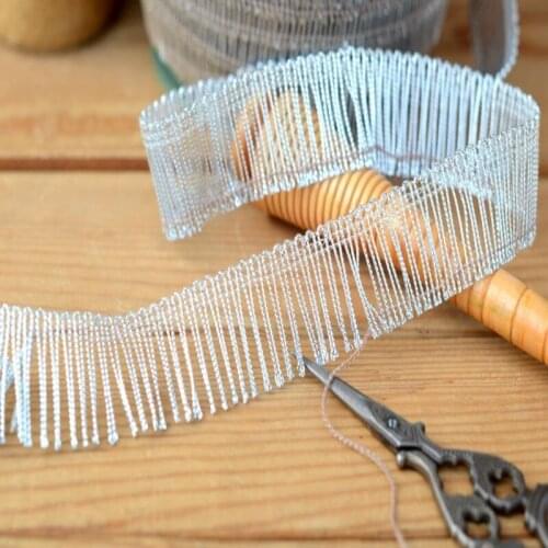 Hot sale High-quality Lace accessories Silver tassel lace stage accessories Lace width 2.6 cm H2603