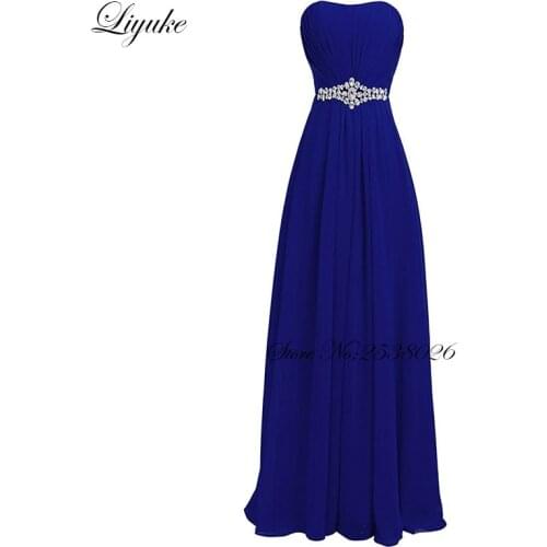 Liyuke Womens Evening Chiffon Dresses