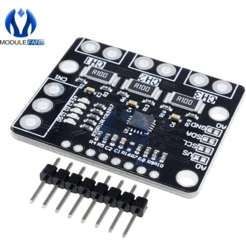 IIC I2C INA3221 Power Supply Voltage Monitor Sensor Board Module Replace INA219 Triple-Channel Shunt IIC I2C SMBUS Interface