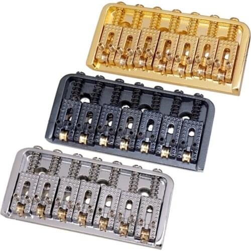 A Set of 8 string Guitar Roller Saddle Bridge for electric guitar accessories parts- Chrome & Black & Gold for choose