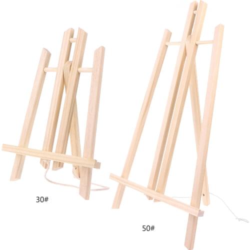 Wood Easel Advertisement Exhibition Display Shelf Holder Painting Stand