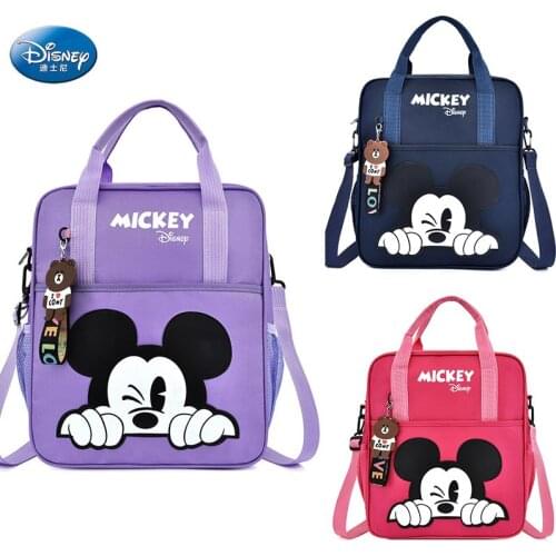 New Disney Mickey Childrens School Bag Cartoon Childrens Backpack Mickey Pattern Backpack School Bag Boys Girls Backpack