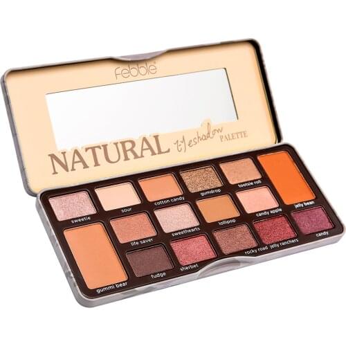 Febble 16 Natural Nude Basic and Pro Makeup Contour Eyeshadow Palette,with Matte and Shimmer