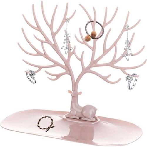Jewelry Necklace Earrings Bracelet Deer Stand Display Organizer Holder Show Rack It is designed as a deer, look very vivid and c