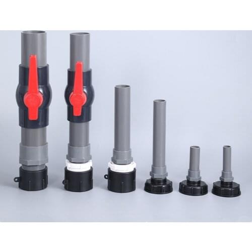 S60*6 to 1/2" 3/4" 1" PVC Hose Connector Durable Water Tank Adapter Fish Tank Joint Connector High Quality