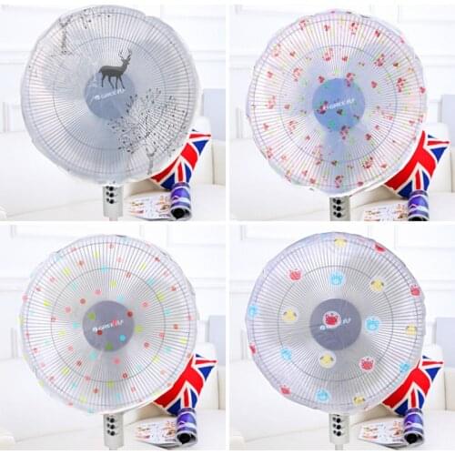Electric Fan Circle Dust Cover Household Protection Cap Dustproof Round Baby Safety Fan Cover Storage Bag Organizer 5ZCF246