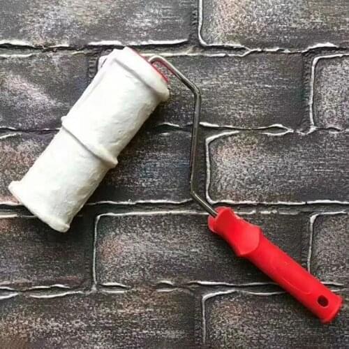 Rubber Wall Brick Paint Roller Brush DIY Household Wall Decoration Rolling Brushes, Wall Art Texture Paint Brush Hand Tools