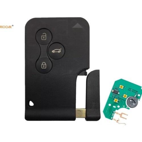 RIOOAK New For renault megane 2 key 434mhz pcf7947 pcf7926 chip for renault megane 2 card