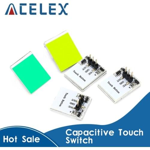 Blue Red Green color Capacitive touch switch button module 2.7V to 6V module anti-jamming is strong HTTM series