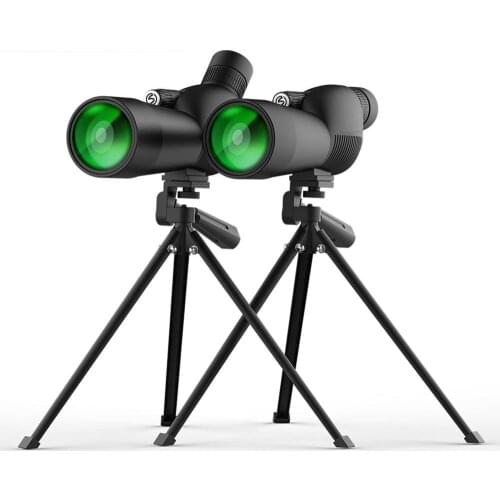 15-45x60cm Spotting Scope with Tripod, Optics Zoom 57-120Ft/1000Yds BAK4 Angled Spotting Scope for Bird Watching,Wildlife Scene
