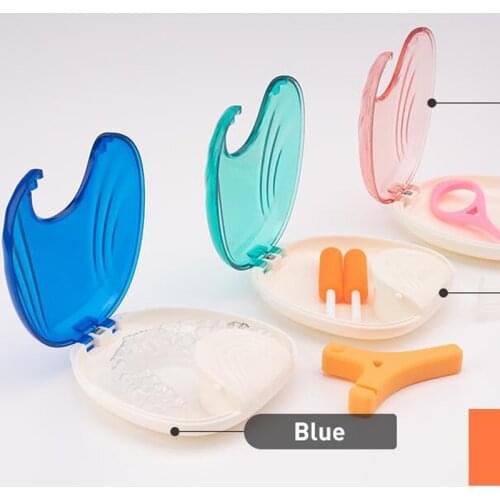 Press-to-Open Dental False Teeth Cleaning Box Denture Bath Container Retainer Holder Case Small Travel Outdoor es