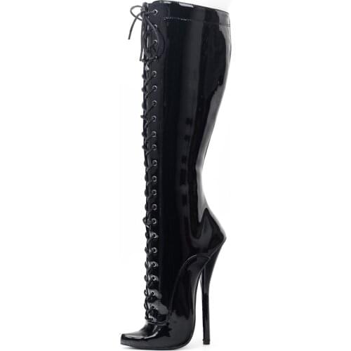 Womens Boots Sexy Pointed Toe Party Boots Stiletto Heel SM Knee-High Boots US Size 6-14 No.230N-2