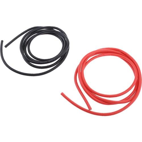 10 Feet 10AWG Black+Red RC Silicone Flexible Stranded Copper Wire Cables