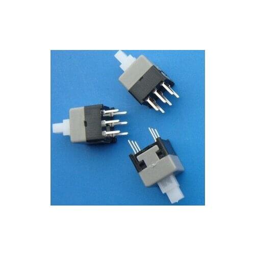 100pcs key switch 8.5*8.5mm 6pin with Lock double row self-locking