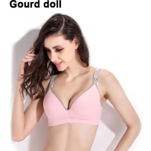 Breast feeding Bra Cotton Maternity Nursing Bra sleep bras for nursing pregnant women soutien gorge allaitement underwear 34-40