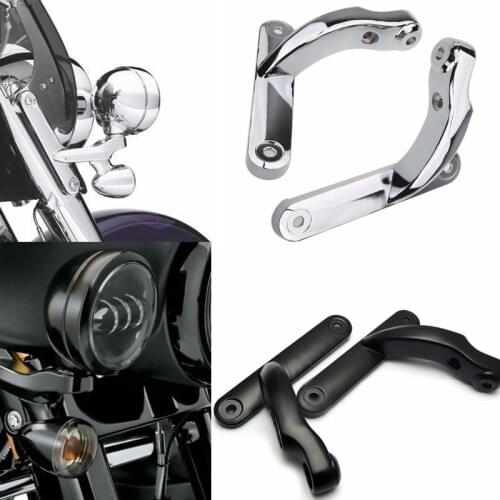 Motorcycle accessories For Electra Glide and Road King 4.5 Inch Fog Light Housing Bracket Auxiliary Lighting Brackets Frame