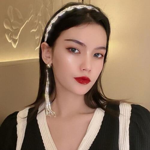 Korea Style Headband Faux Diamond Inlaid Gift Non-slip Wide Head Hoop Gift HairClip Wedding Hair Accessories Jewelry