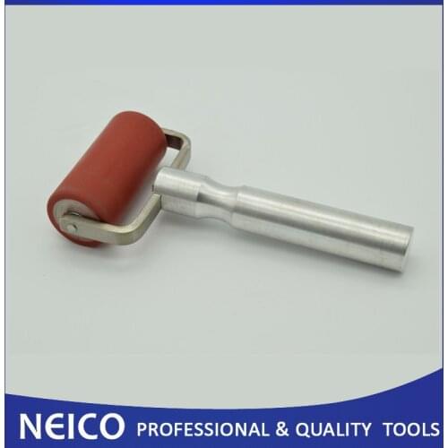 FREE SHIPPING 50PCS EQ Roller Flat Silicone Roller With Aluminium Handle