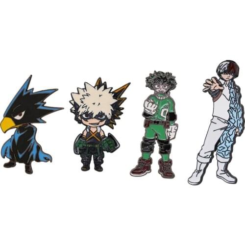 Broszka Cartoon My Hero Academia Brooch For Women Enamel Pins Metal Anime Icons Boku No Hero Academy Badges On Backpack Jewelry