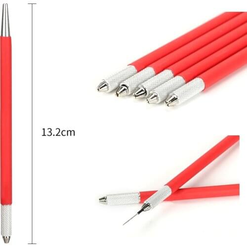 Microblading Pen Holder Micropigmentation Fog Eyebrow Manual Machine Colors Round Needle Eyeliner Permanent Makeup Tattoo Supply