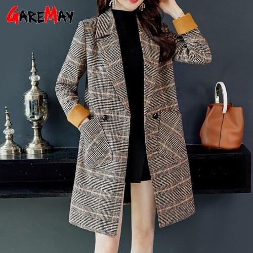 GareMay Women's Plaid Coats