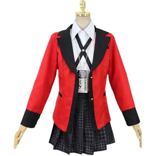 Kakegurui Yumeko Jabami Cosplay Costumes Japanese High School Uniform Anime Girl Sailor Suit for Halloween Party Drop Ship