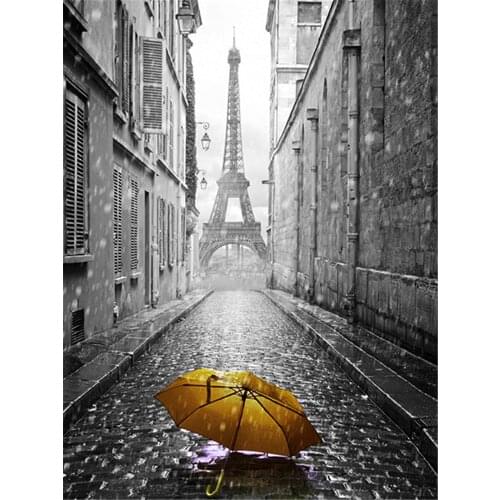 Black And White Landscape DIY 11CT Cross Stitch Embroidery Kits Craft Needlework Set Cotton Thread Printed Canvas Wholesale