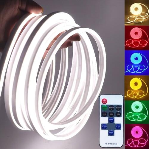Neon Strip 12V EU Dimmerable 120LEDs/m 2835 LED Strip Light Waterproof Flexible LED Neon Lights For Home Decor