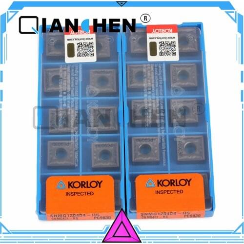 Original KORLOY SNMG120404-HS PC9030 (10pcs/lot) Cutting Tools Insert Internal Turning Tool Hard Alloy Ashley