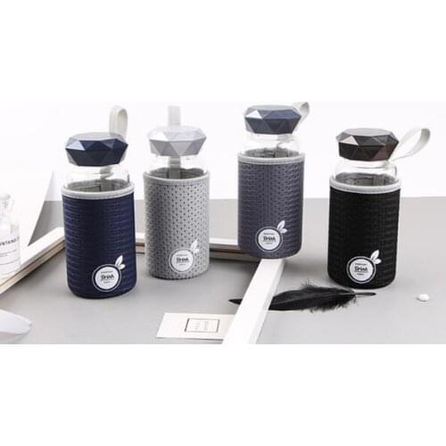 Simple glass with a cup of heat-resistant students lovely portable fresh with a cup flower cup